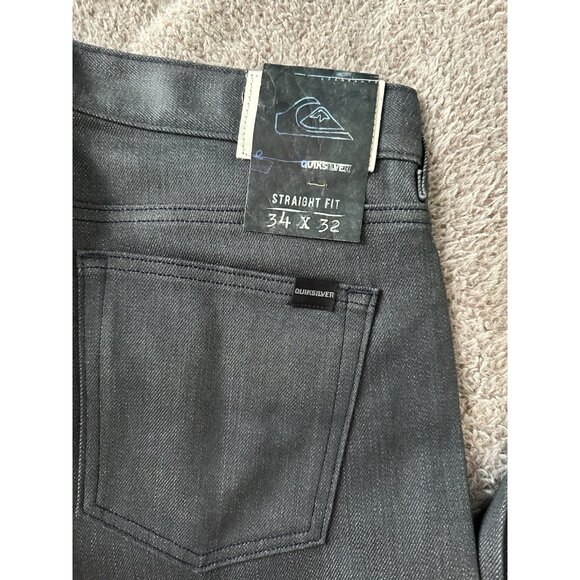 Quiksilver Men’s Jeans Revolver Straight Fit Size 34 x 32 New - Picture 16 of 16